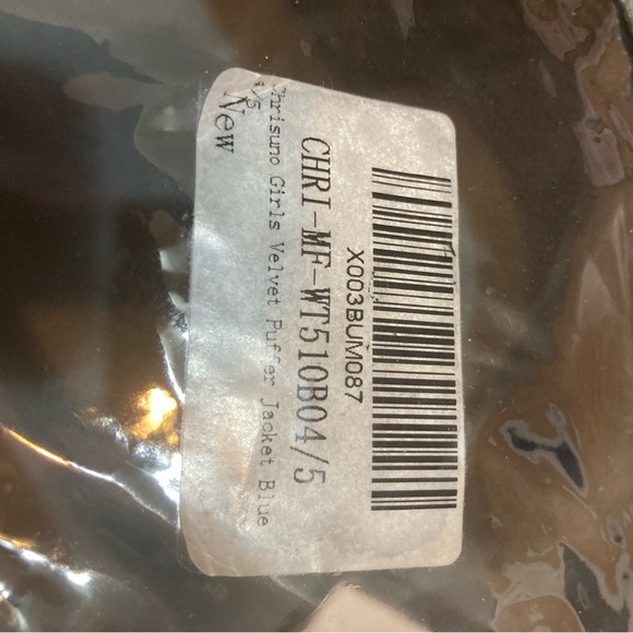 Blue girl velvet Jacket - Picture 5 of 10